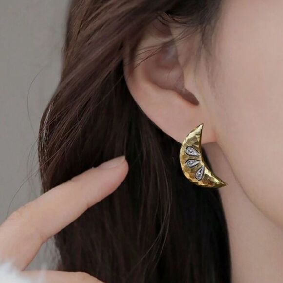 Bohemian moon earrings N615 - Picture 2 of 5